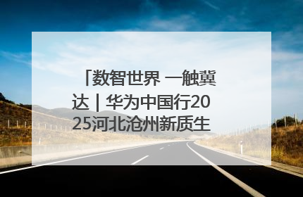 数智世界 一触冀达｜华为中国行2025河北沧州新质生产力峰会成功举办