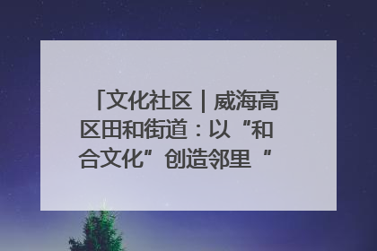 文化社区｜威海高区田和街道：以“和合文化”创造邻里“和合之美”