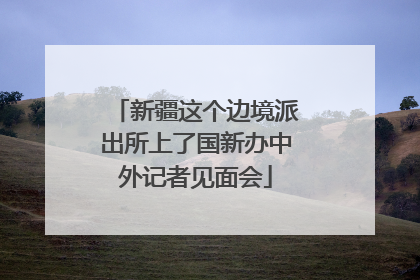 新疆这个边境派出所上了国新办中外记者见面会