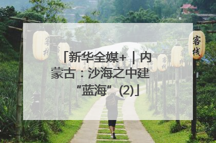 新华全媒+｜内蒙古：沙海之中建“蓝海”(2)