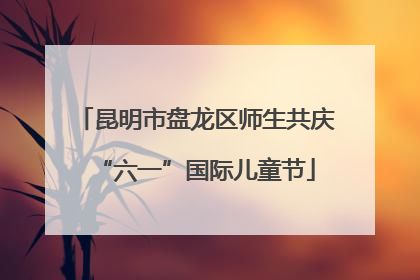 昆明市盘龙区师生共庆“六一”国际儿童节