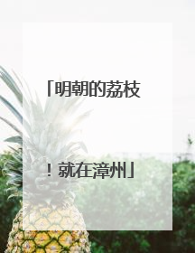 明朝的荔枝！就在漳州