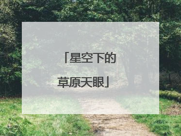 星空下的草原天眼