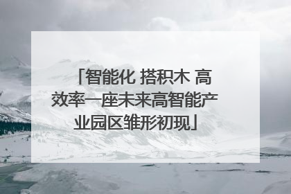 智能化 搭积木 高效率一座未来高智能产业园区雏形初现