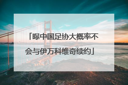 曝中国足协大概率不会与伊万科维奇续约