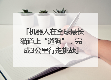 机器人在全球最长猫道上“遛狗”，完成3公里行走挑战