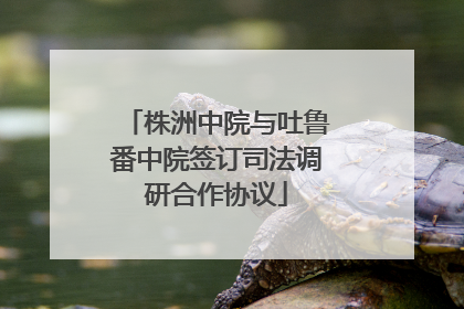 株洲中院与吐鲁番中院签订司法调研合作协议