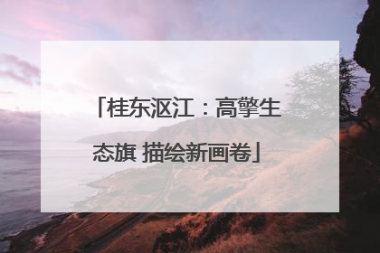 桂东沤江：高擎生态旗 描绘新画卷