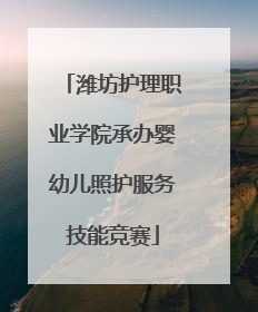 潍坊护理职业学院承办婴幼儿照护服务技能竞赛