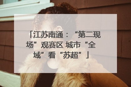 江苏南通：“第二现场”观赛区 城市“全域”看“苏超”
