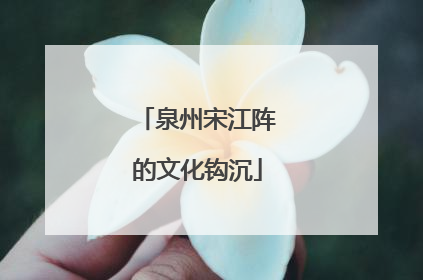 泉州宋江阵的文化钩沉
