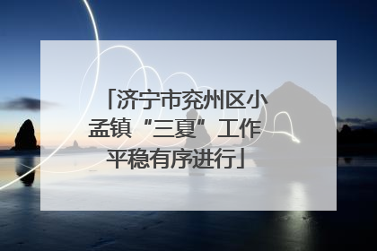 济宁市兖州区小孟镇“三夏”工作平稳有序进行