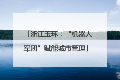 浙江玉环：“机器人军团”赋能城市管理