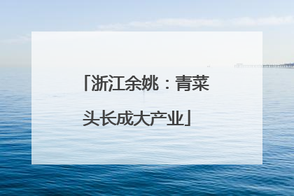 浙江余姚：青菜头长成大产业