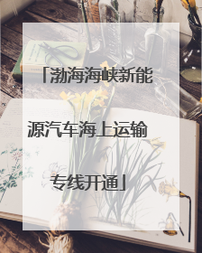 渤海海峡新能源汽车海上运输专线开通