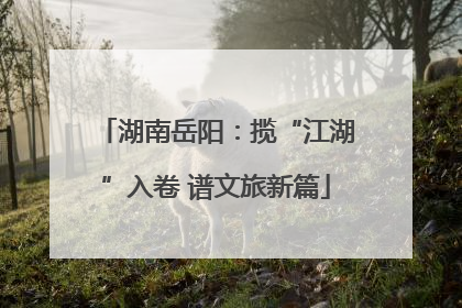 湖南岳阳：揽“江湖”入卷 谱文旅新篇