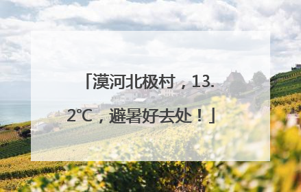 漠河北极村，13.2℃，避暑好去处！