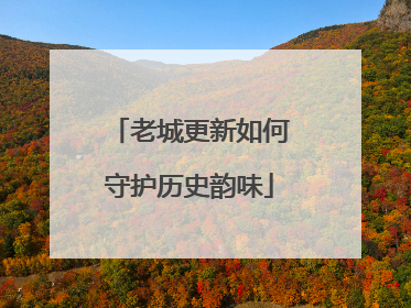 老城更新如何守护历史韵味