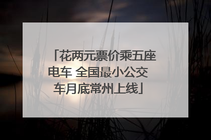 花两元票价乘五座电车 全国最小公交车月底常州上线