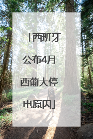 西班牙公布4月西葡大停电原因