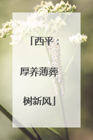 西平：厚养薄葬树新风