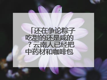 还在争论粽子吃甜的还是咸的？云南人已经把中药材和咖啡包进粽子了……