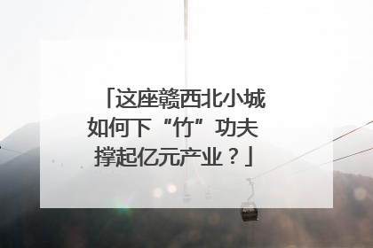 这座赣西北小城如何下“竹”功夫撑起亿元产业？