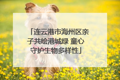 连云港市海州区亲子共绘港城绿 童心守护生物多样性