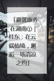 避暑康养在湖南①｜桂东：在云端仙境，邂逅一场清凉之约