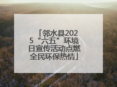 邻水县2025“六五”环境日宣传活动点燃全民环保热情