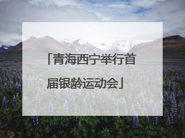 青海西宁举行首届银龄运动会