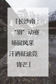长沙南：“羽”动赛场展风采 汗洒征途竞锋芒
