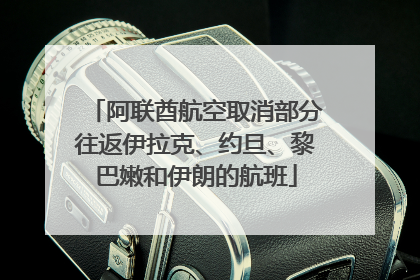 阿联酋航空取消部分往返伊拉克、约旦、黎巴嫩和伊朗的航班
