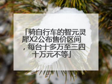 骑自行车的智元灵犀X2公布售价区间，每台十多万至三四十万元不等