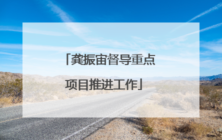 龚振宙督导重点项目推进工作