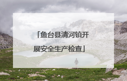 鱼台县清河镇开展安全生产检查