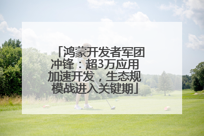鸿蒙开发者军团冲锋：超3万应用加速开发，生态规模战进入关键期
