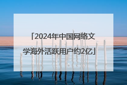 2024年中国网络文学海外活跃用户约2亿