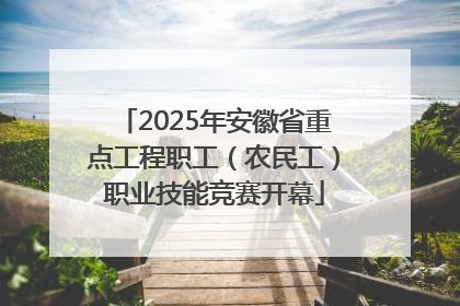 2025年安徽省重点工程职工（农民工）职业技能竞赛开幕