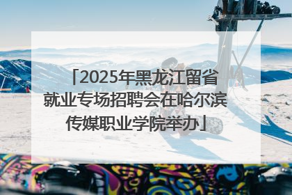 2025年黑龙江留省就业专场招聘会在哈尔滨传媒职业学院举办