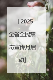 2025全省全民禁毒宣传月启动