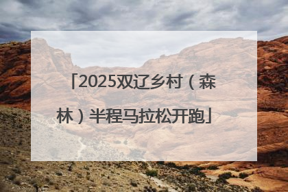 2025双辽乡村（森林）半程马拉松开跑