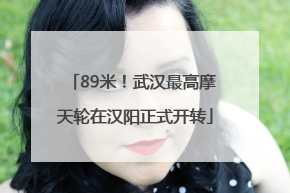 89米！武汉最高摩天轮在汉阳正式开转
