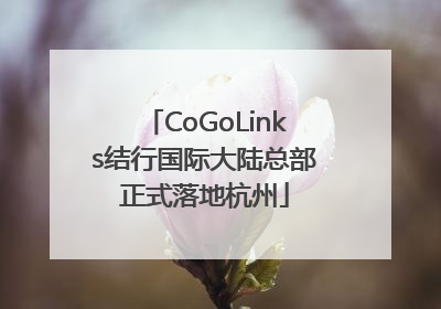 CoGoLinks结行国际大陆总部正式落地杭州