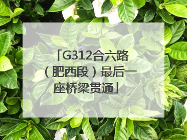 G312合六路（肥西段）最后一座桥梁贯通