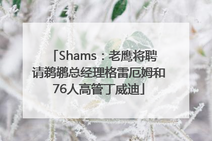 Shams：老鹰将聘请鹈鹕总经理格雷厄姆和76人高管丁威迪